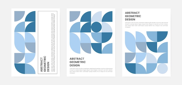 Geometric artwork cover set