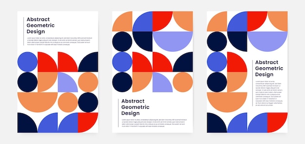 Geometric artwork cover set