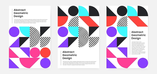 Geometric artwork cover set