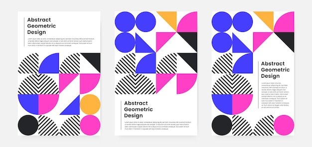 Geometric artwork cover set