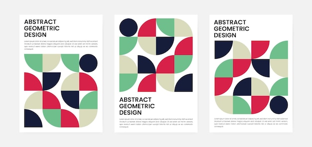 Geometric artwork cover set