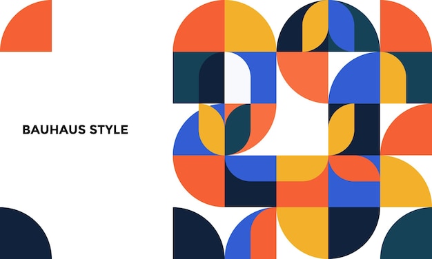 geometric background bauhaus style for your project wallpaper banner flyer cover and poster