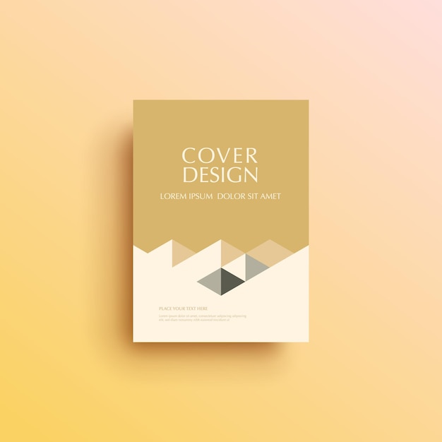 Premium Vector | Geometric background book cover brochure flyer template cover  design