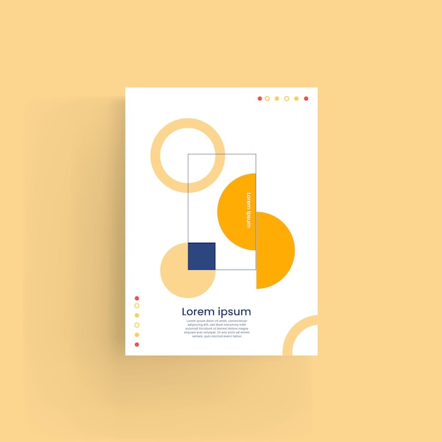 Vector geometric background book cover brochure flyer template cover design
