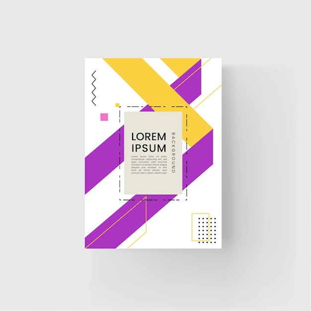 Geometric background book cover brochure flyer template cover design