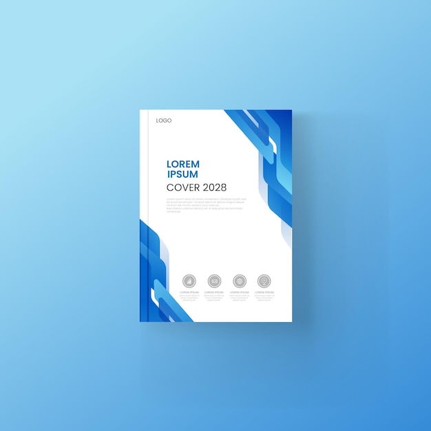 Geometric background book cover brochure flyer template