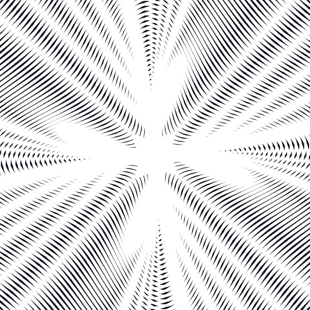 Geometric background created with moire technique. Vector contrast lined tiling with visual effects.