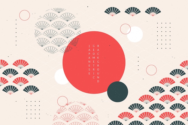 Geometric background in japanese style