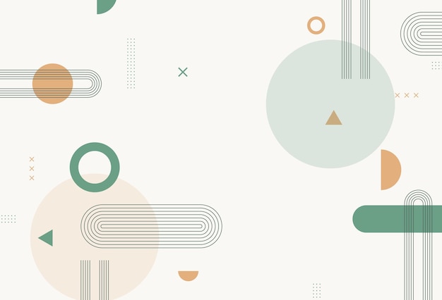 geometric background memphis background simple deisng shape line circlemodern backgroundvector