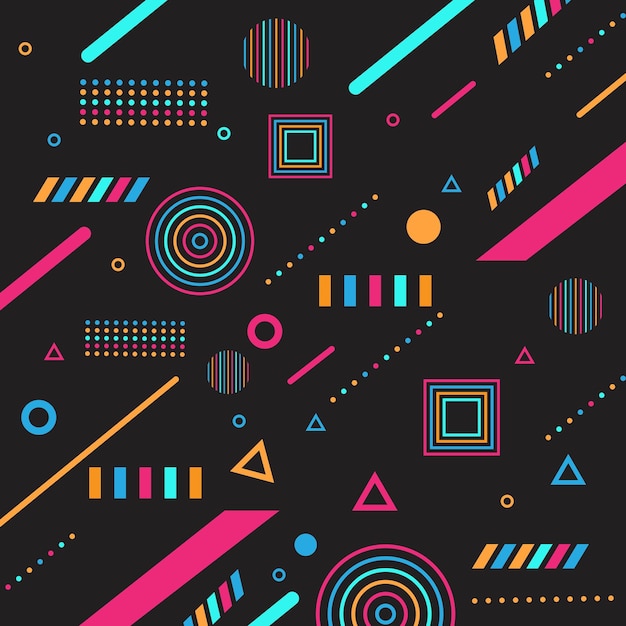 geometric background memphis shape