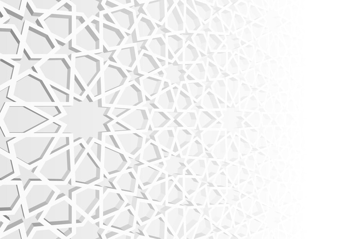 Vector geometric background pattern in authentic arabian style