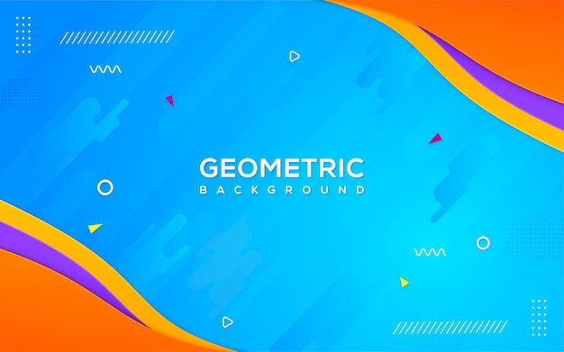 Geometric background with abstract shapes