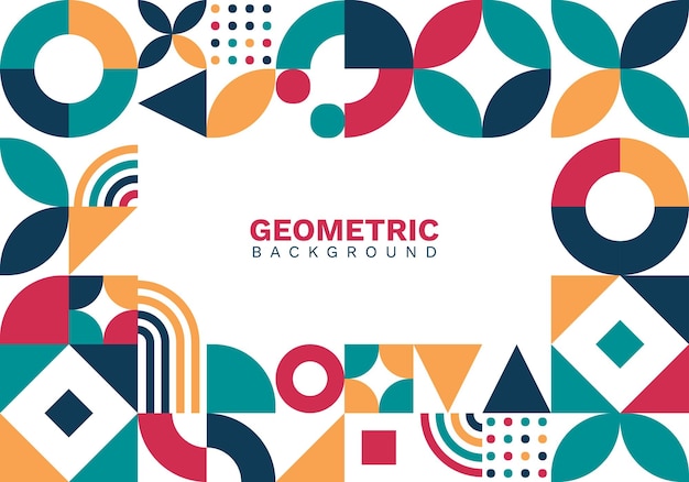 Geometric background with abstract shapes