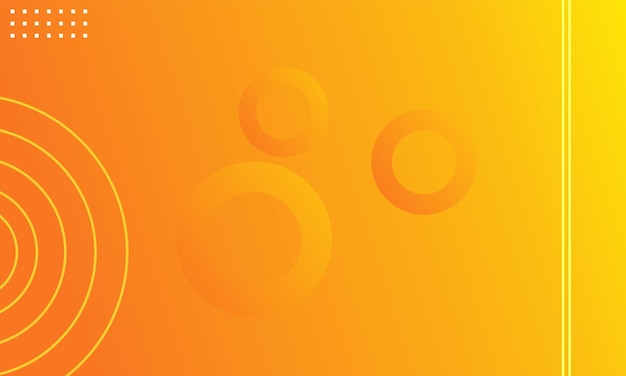 Geometric background with circle shape and orange gradient color used for website design