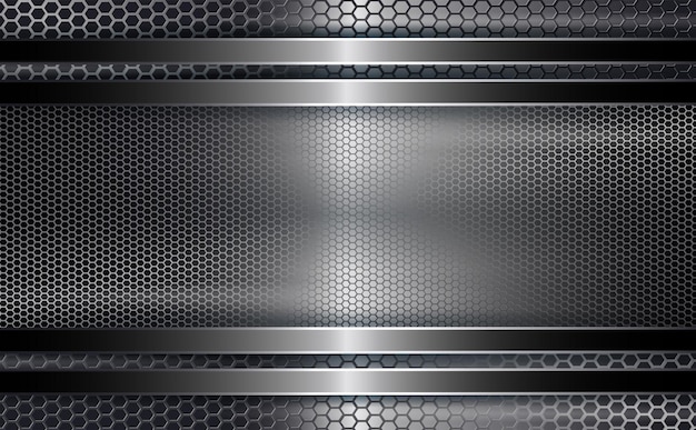geometric background with a frame like a metal grille