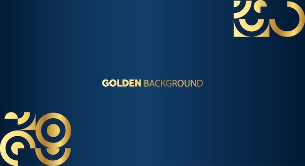 Vector geometric background with gold elements vector illustration eps 10