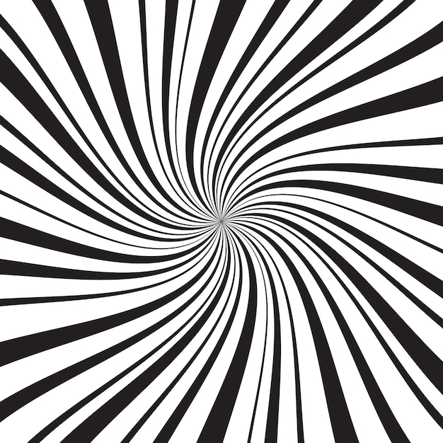 Geometric background with thin and thick radial rays, lines or stripes swirling around center