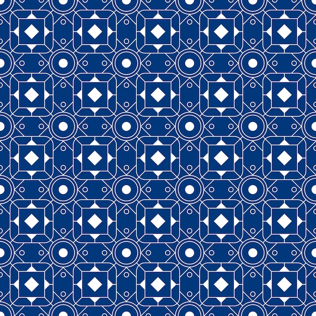 Geometric batik seamless pattern background.