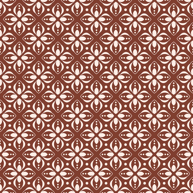 Geometric batik seamless pattern background.