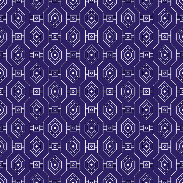 Geometric batik seamless pattern background.