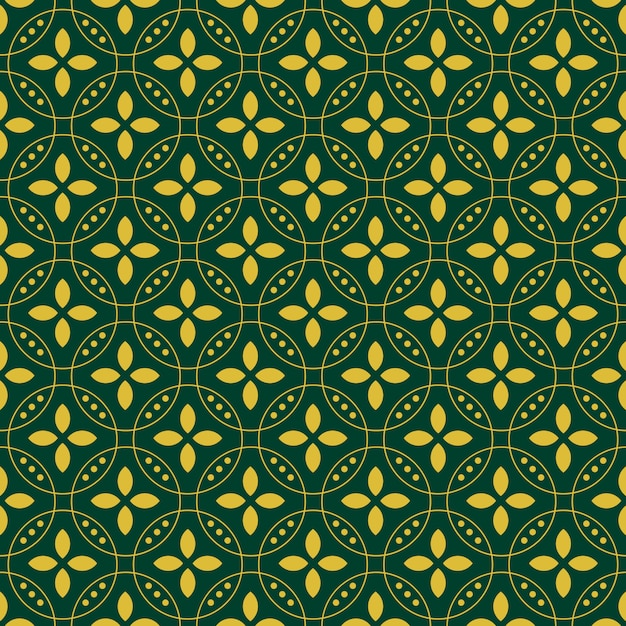 Geometric batik seamless pattern pattern background. Classic fabric wallpaper. Elegant ethnic decoration