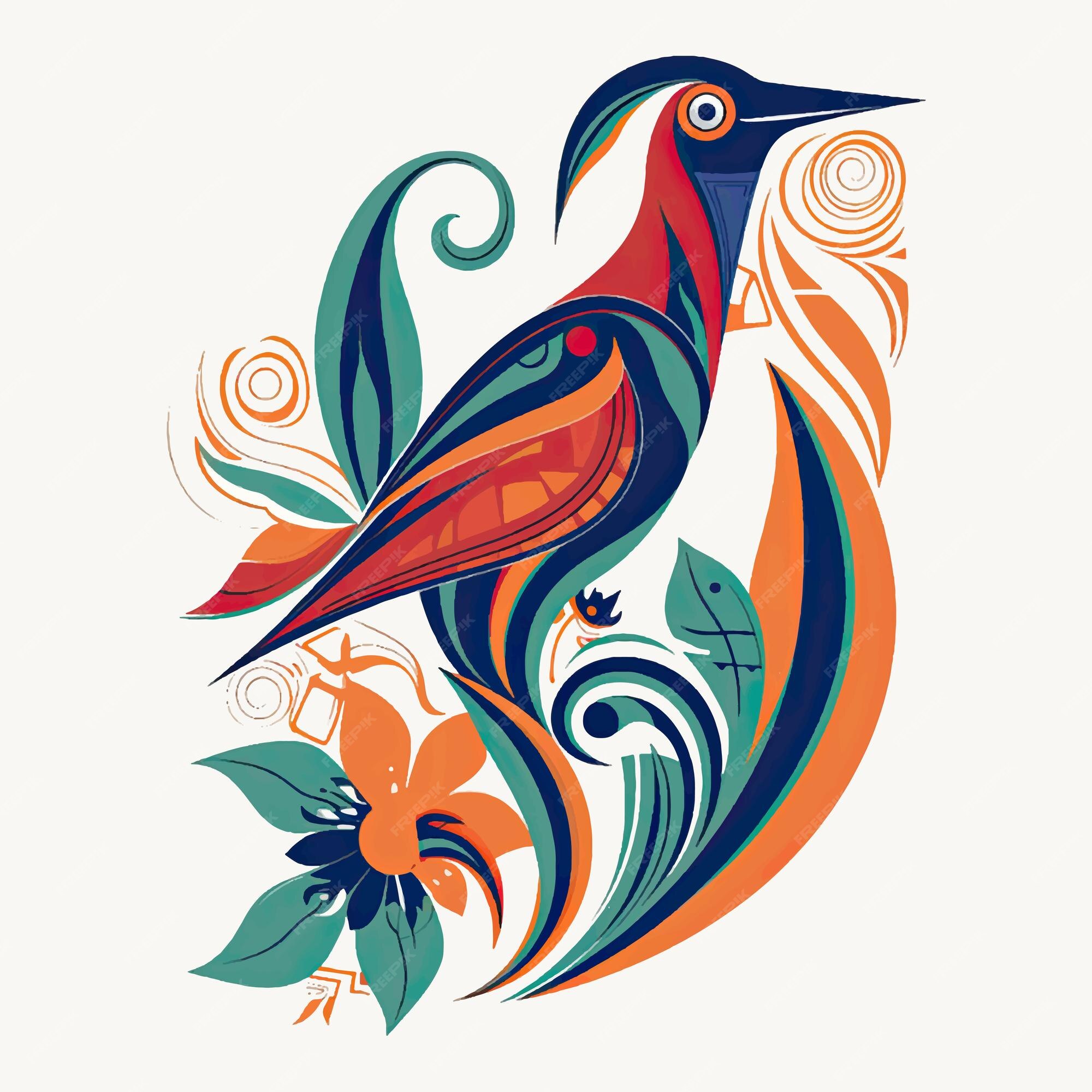 Color block earth tone line art bird logo illustration vector 6153820  Vector Art at Vecteezy