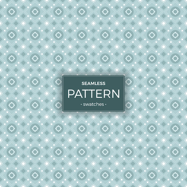 Geometric blue seamless editable pattern ornament