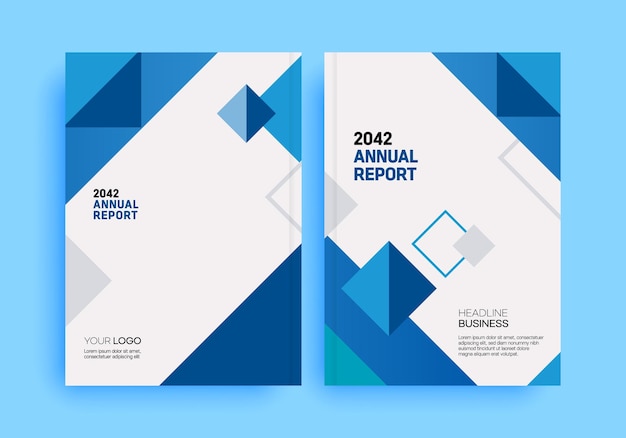 Geometric book cover design template