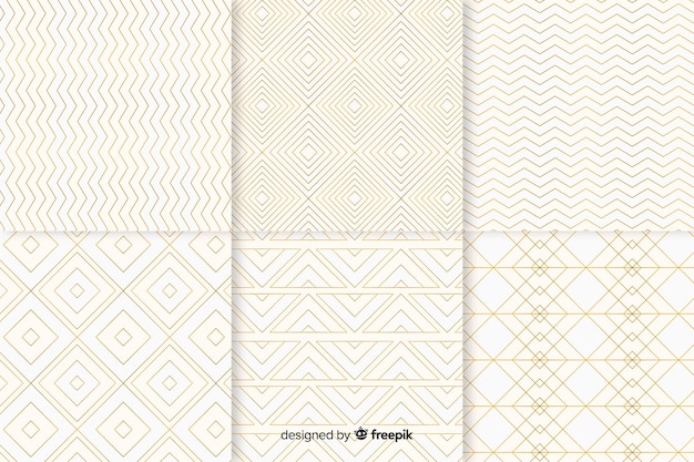 Geometric bright luxury pattern collection