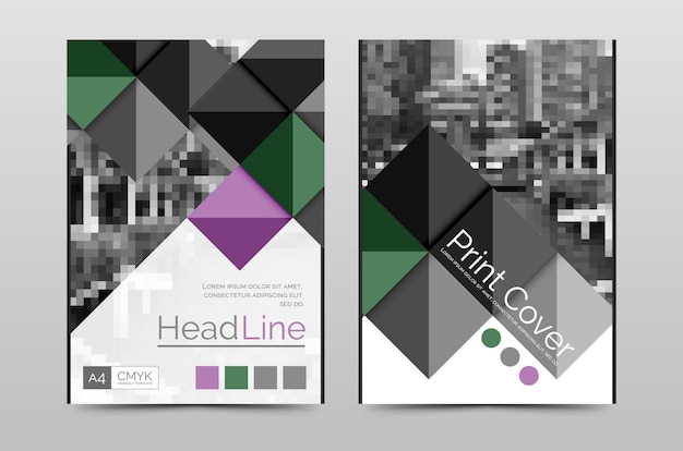 Geometric brochure front page