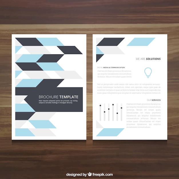 Geometric brochure template