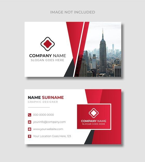 Geometric business card design template