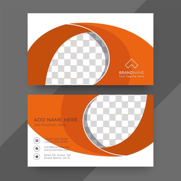 Geometric business card design template