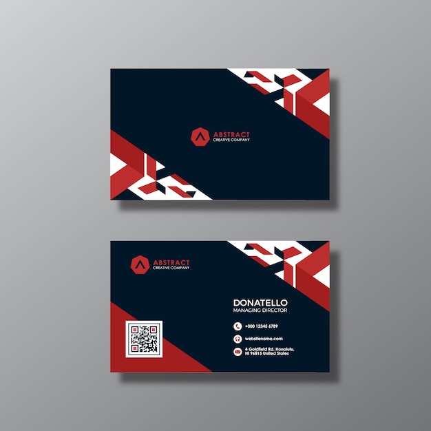 geometric business card