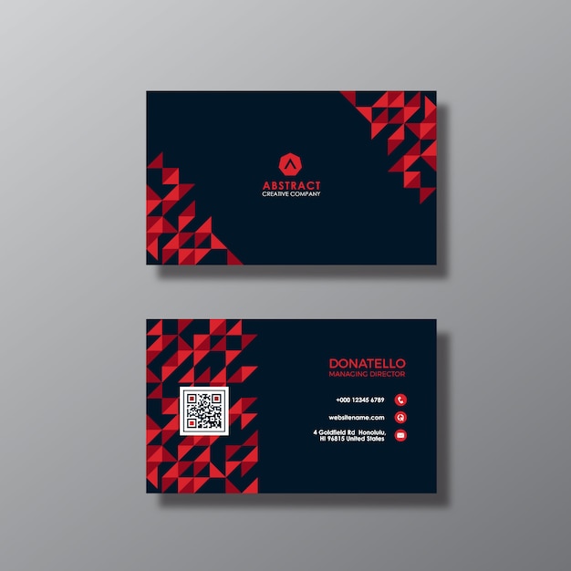 Geometric business card