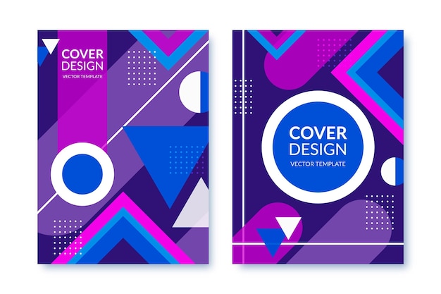 Geometric business cover collection