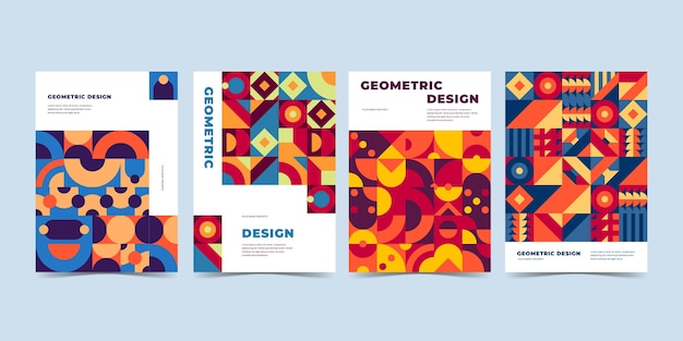 Vector geometric business cover