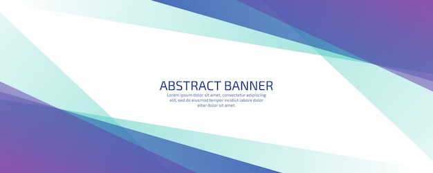 Geometric business style presentation banner design