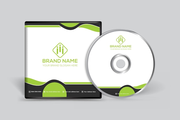 Geometric CD cover template design