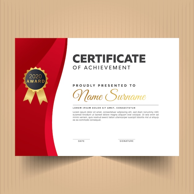 Geometric certificate of appreciation design template