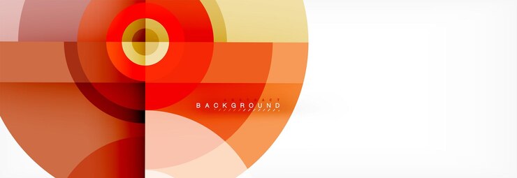 Vector geometric circle abstract background creative geometric wallpaper