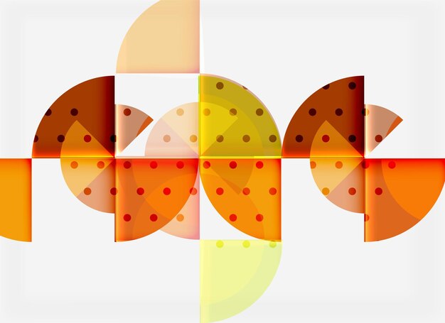 Geometric circle abstract banner Vector illustration