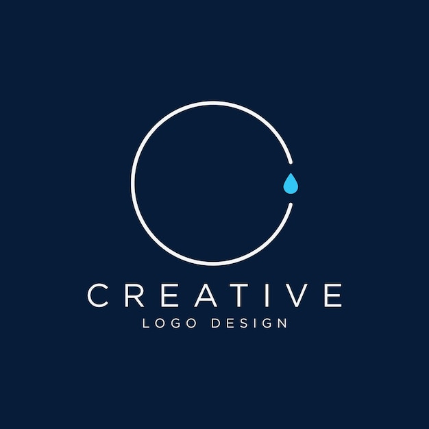 Geometric circle abstract logo design with modern unique and creative idea