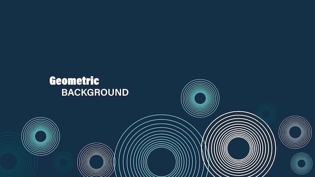 Geometric circle line, modern background,