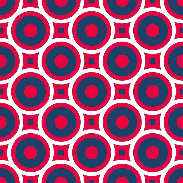 geometric circle pattern. vectors blue and red texture background website or textile