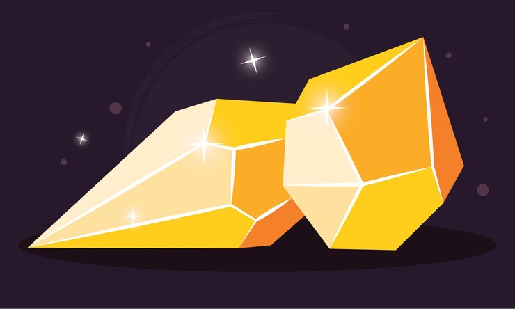 Вектор геометрическая цветная кристаллическая структура абстрактный вектор