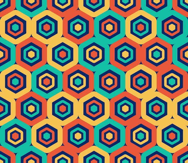 Geometric colorful abstract seamless pattern