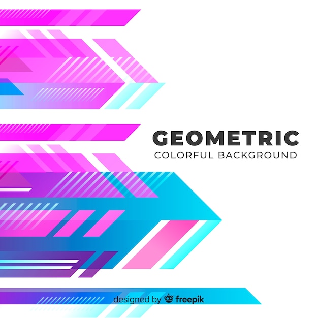 Geometric colorful background