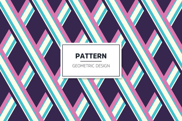 Geometric colorful seamless lineal pattern