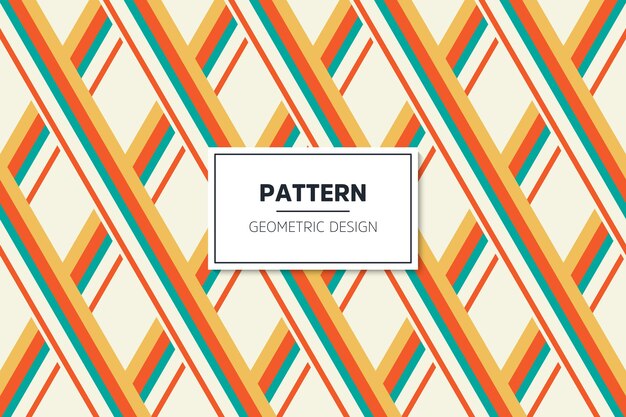 Geometric colorful seamless lineal pattern